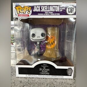 Nightmare Before Christmas Funko Pop Deluxe Jack Skellington with Pumpkin tree